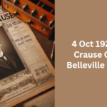 4 Oct 1929 Jacob Crause Obituary Belleville Democrat